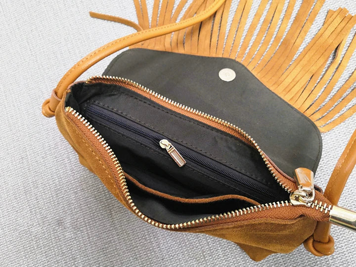 Female Genuine Leather Bohemian Gypsy Handbag