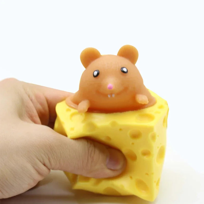 Cheese Mouse Cup Decompression Squeeze Cheese Toys