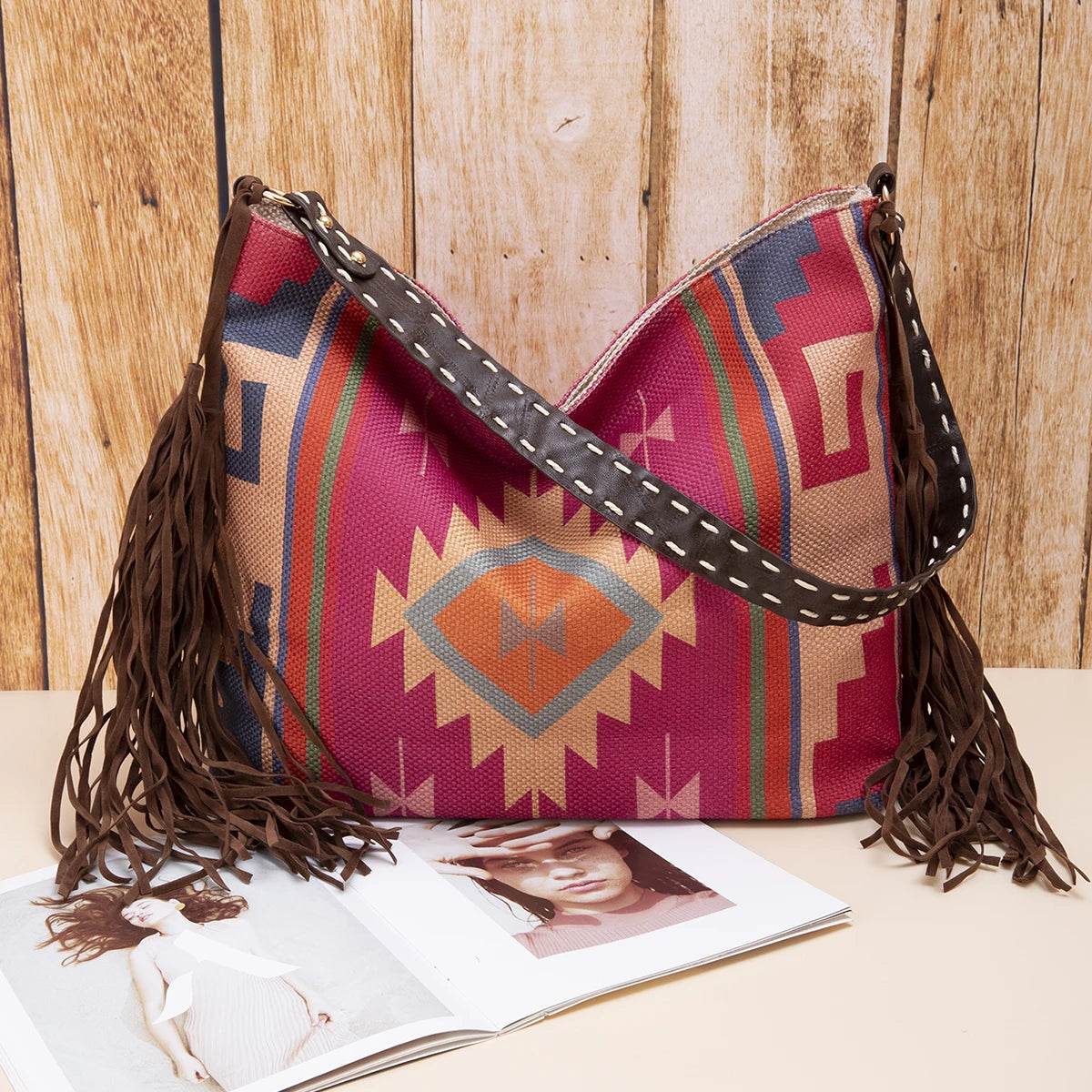 Bohemian Causal Tassel Shoulder Bag