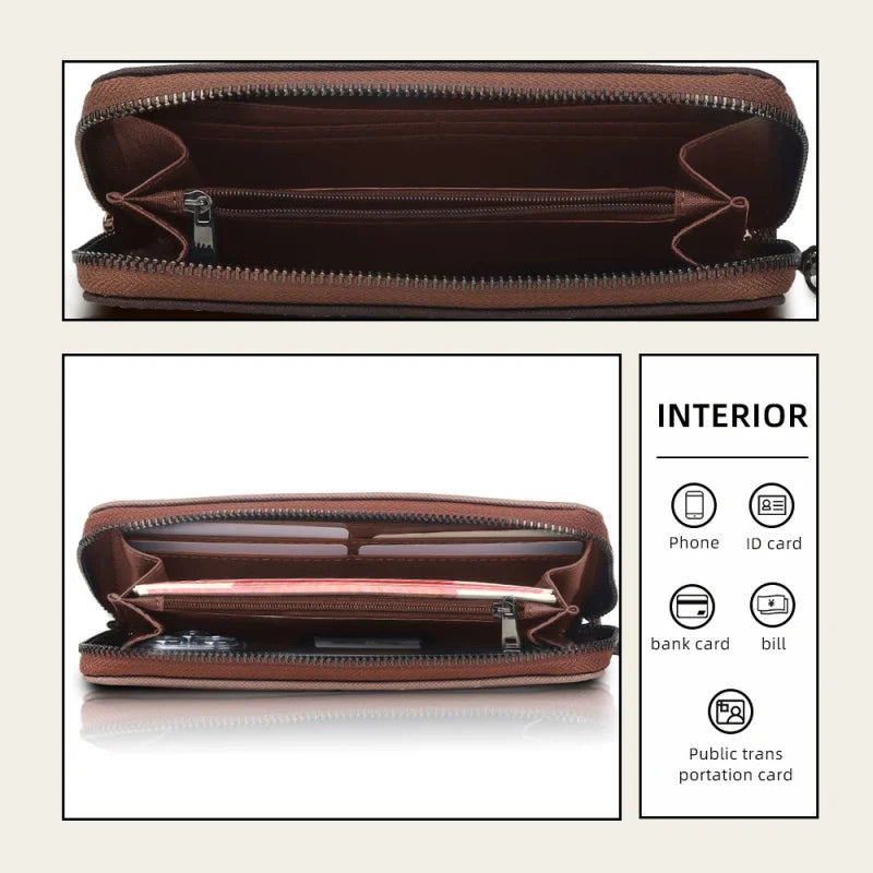 Clutch Vintage Wristlet Wallet for Women