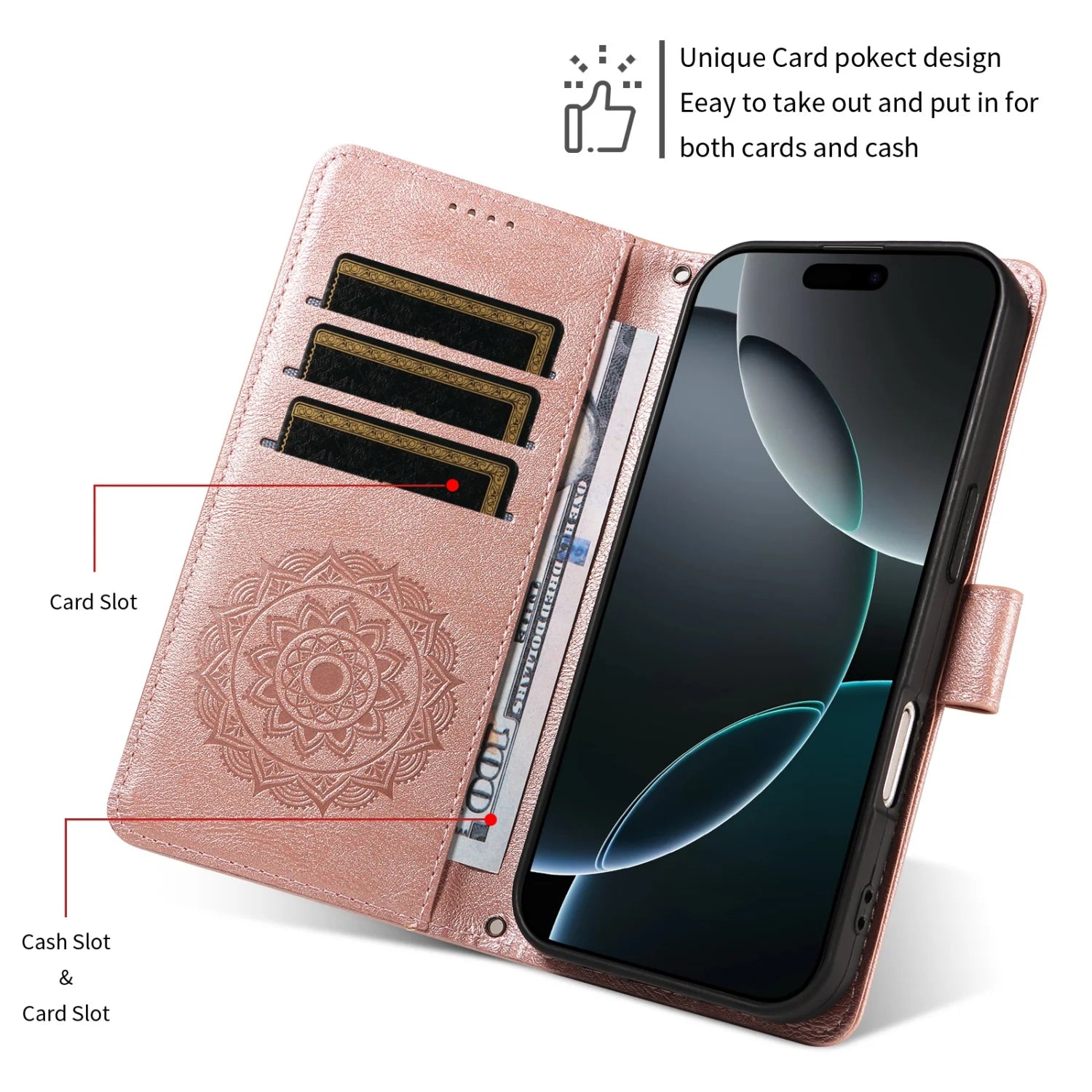 Luxury Flip Wallet Case