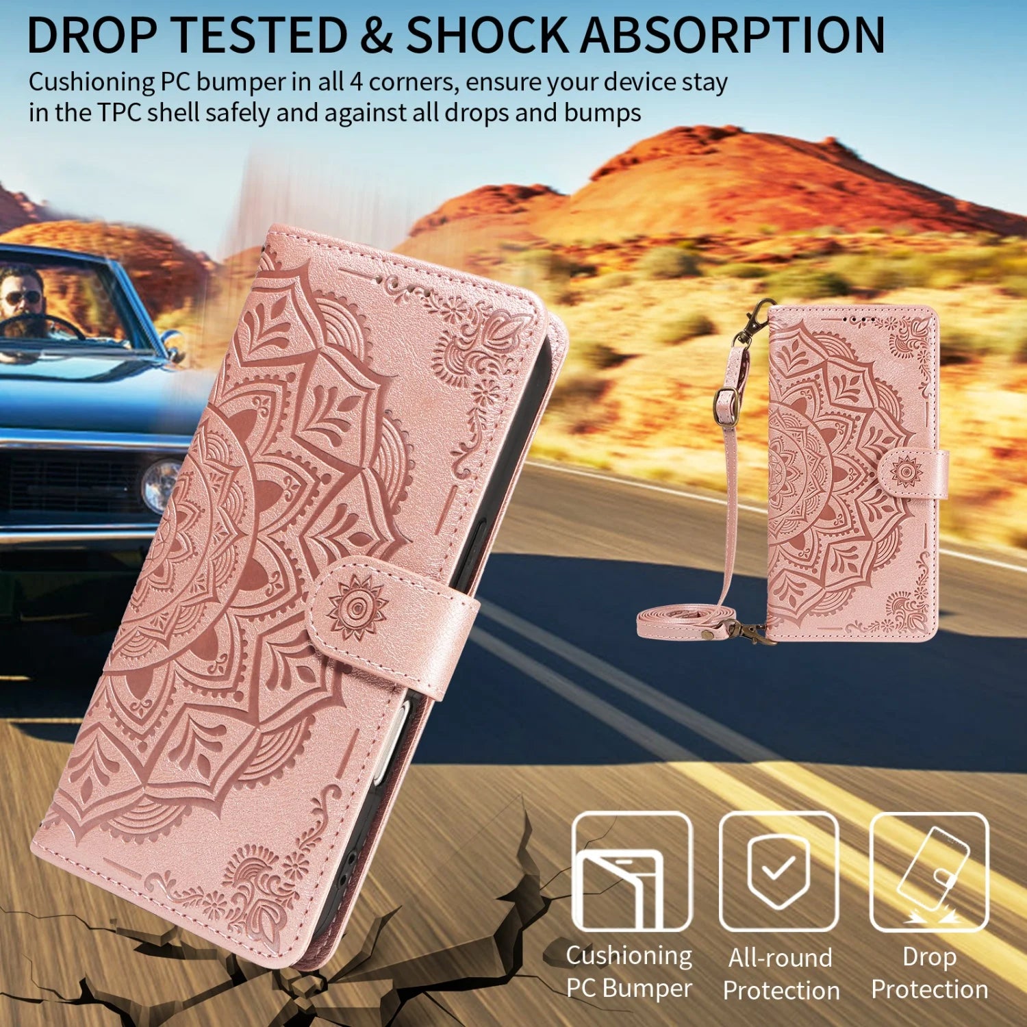 Luxury Flip Wallet Case