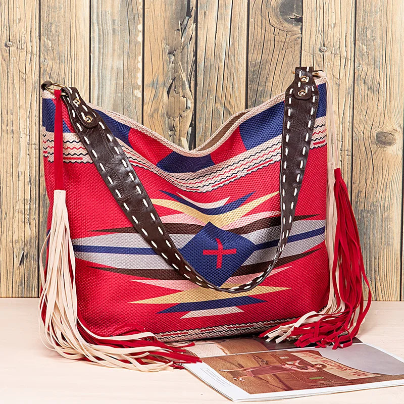 Bohemian Causal Tassel Shoulder Bag