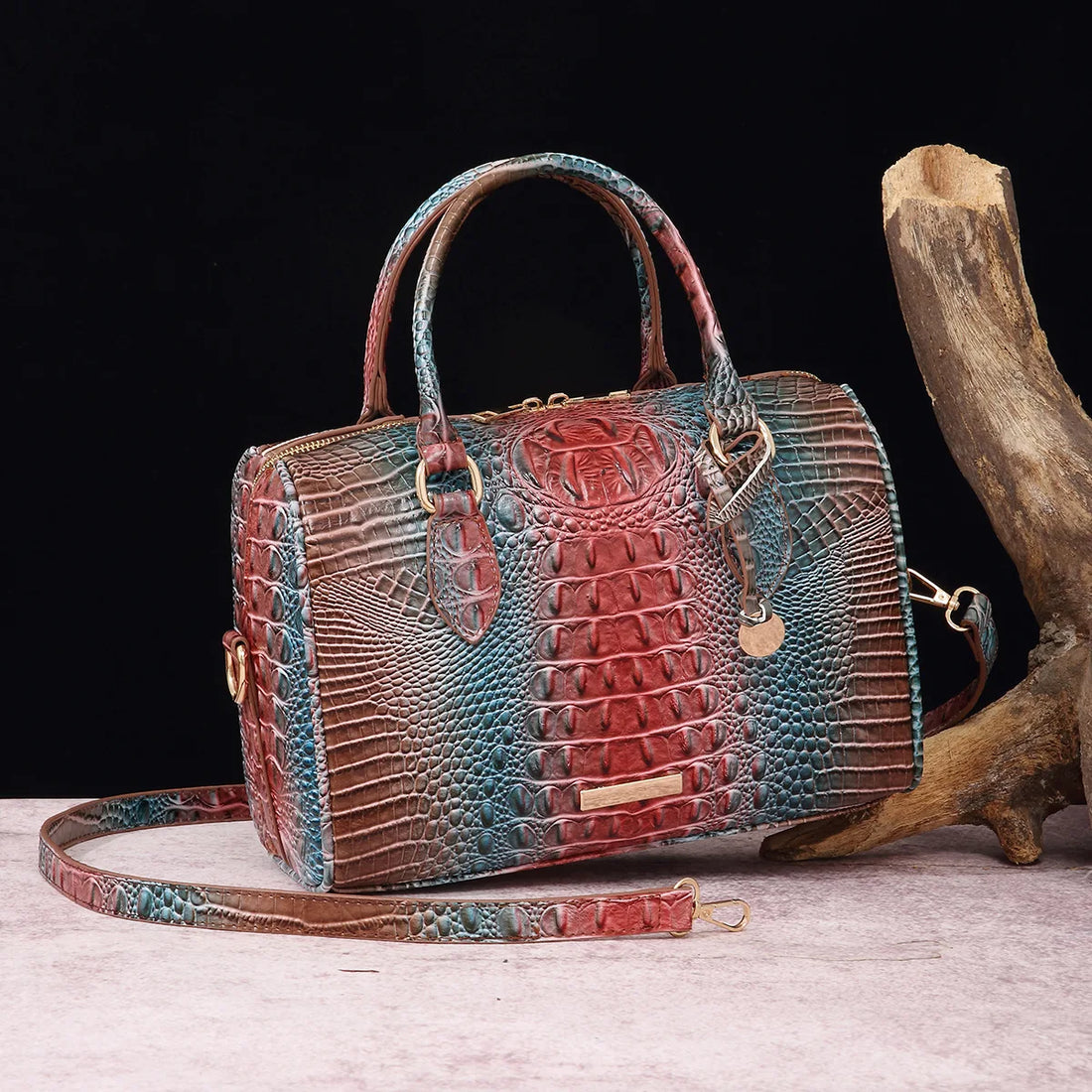 Alirattan Crocodile Pattern Handbags for Women