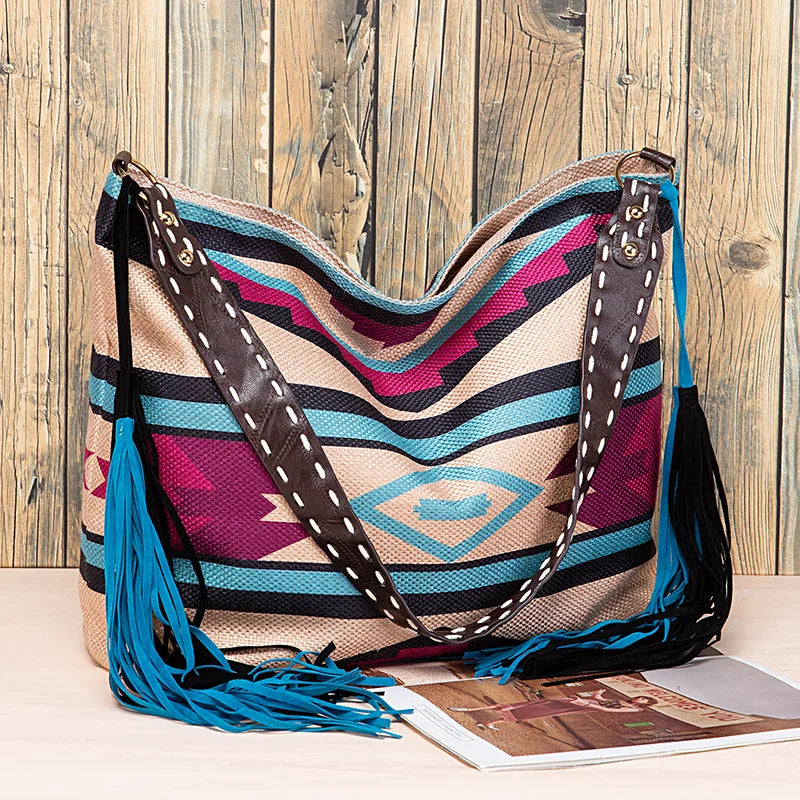 Bohemian Causal Tassel Shoulder Bag