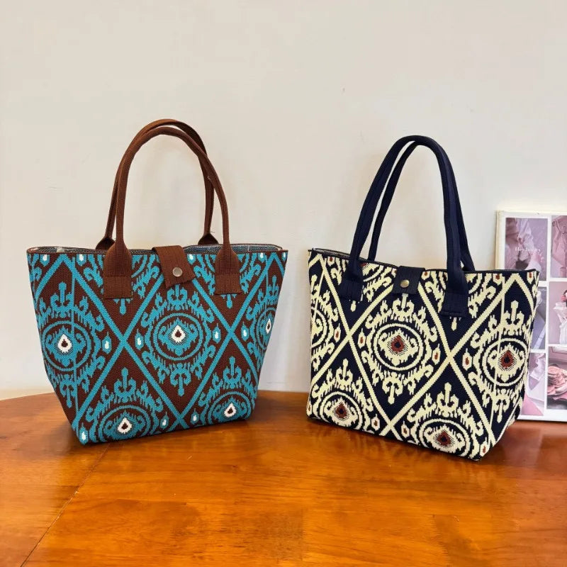 Knitted Bag Xinjiang Adeles Patterned Handbag