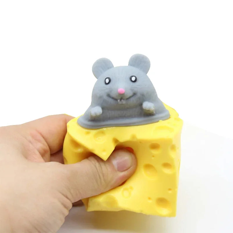 Cheese Mouse Cup Decompression Squeeze Cheese Toys