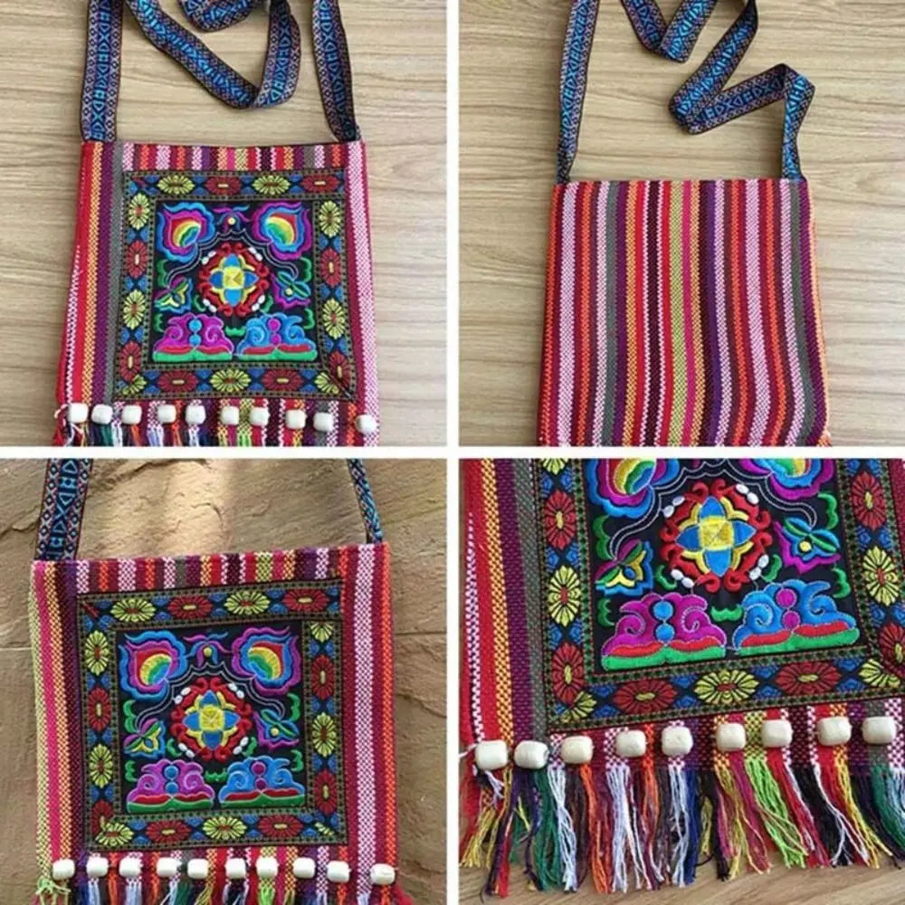 Vintage Hmong Tribal Ethnic Thai Indian Boho Shoulder Bag