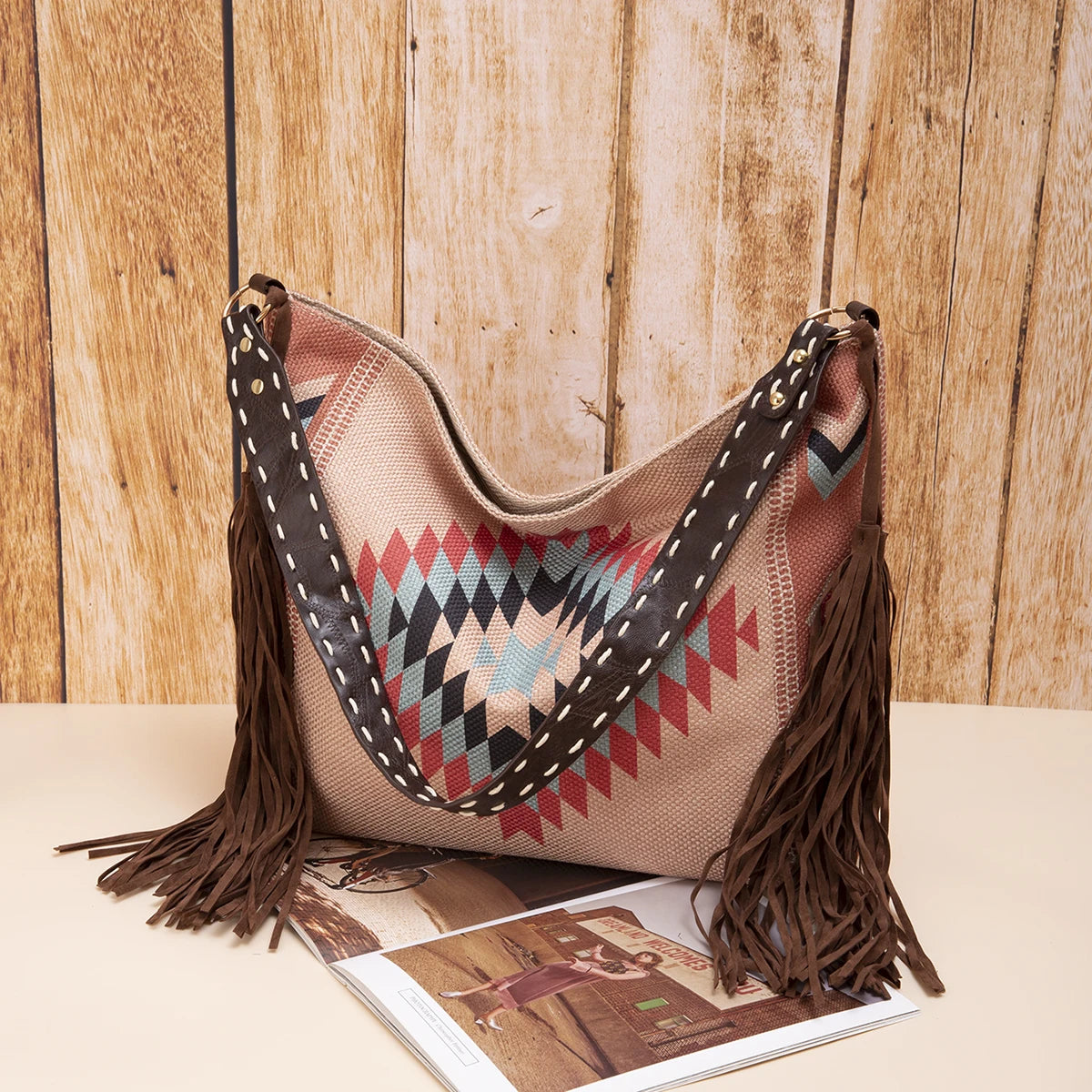 Bohemian Causal Tassel Shoulder Bag
