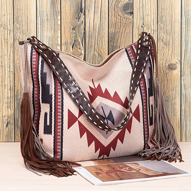 Bohemian Causal Tassel Shoulder Bag