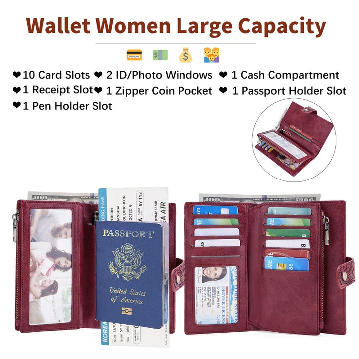 Women Wallet Large Capacity Coin Purse