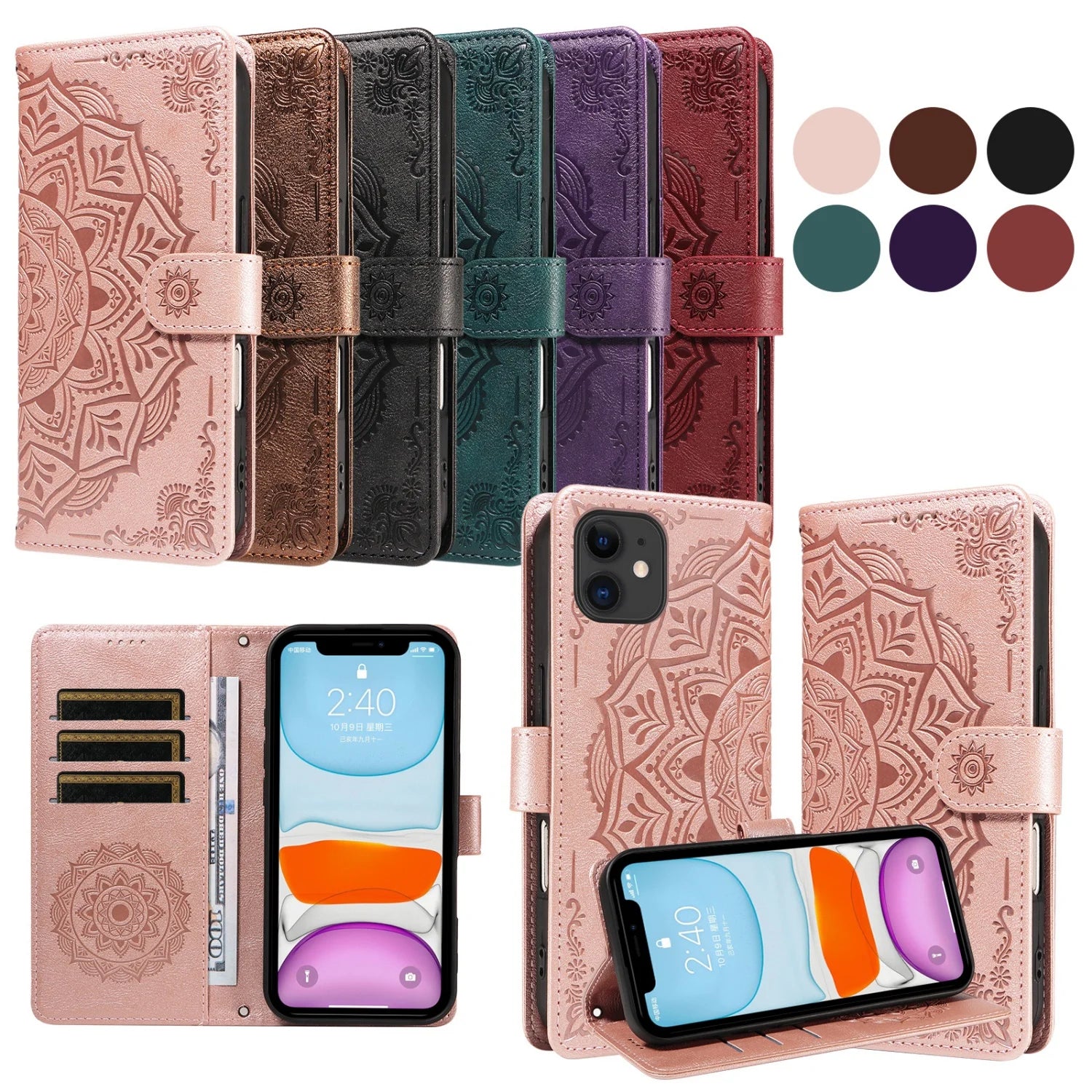 Luxury Flip Wallet Case