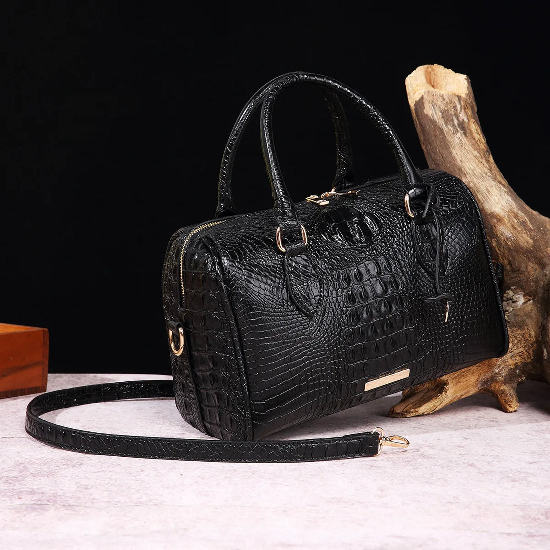 Alirattan Crocodile Pattern Handbags for Women