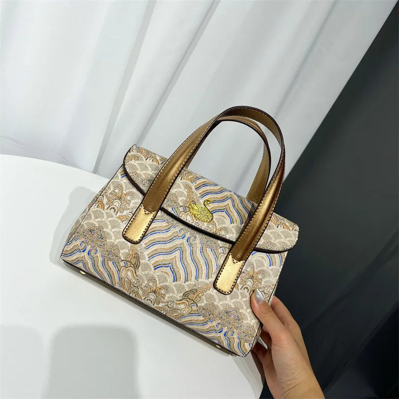 Embroidered Handbag Artistic National Style Women's
