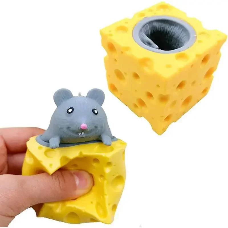 Cheese Mouse Cup Decompression Squeeze Cheese Toys