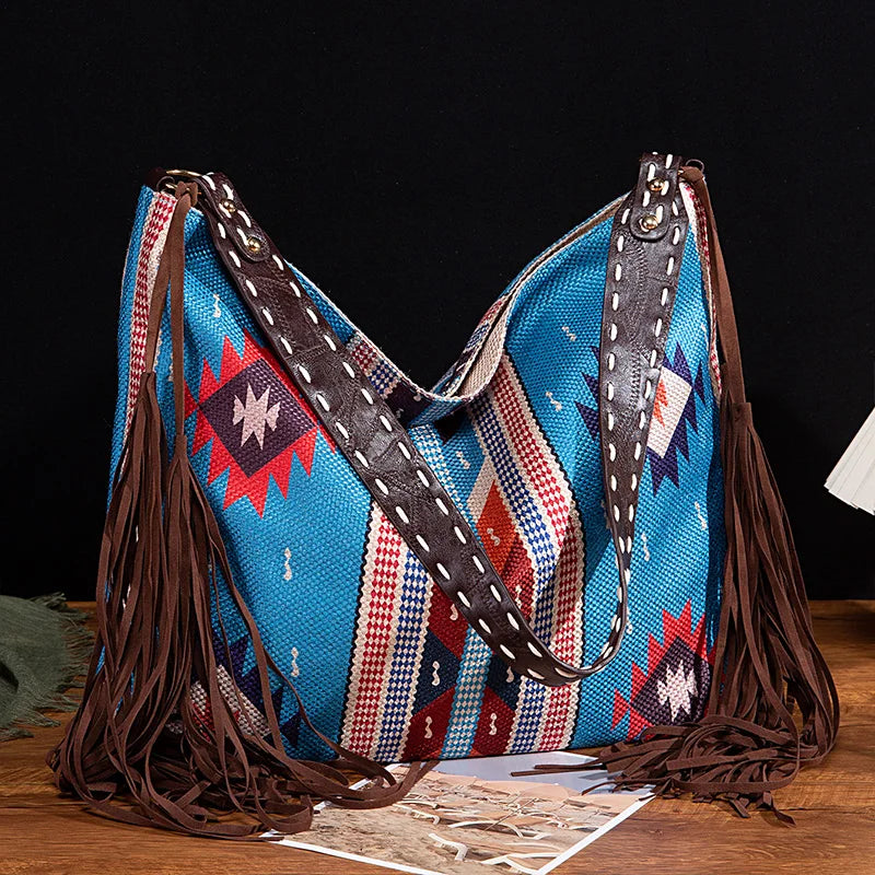 Bohemian Causal Tassel Shoulder Bag