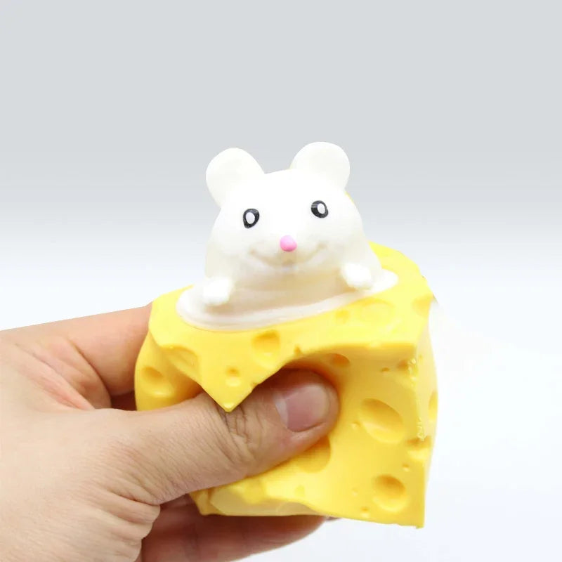 Cheese Mouse Cup Decompression Squeeze Cheese Toys