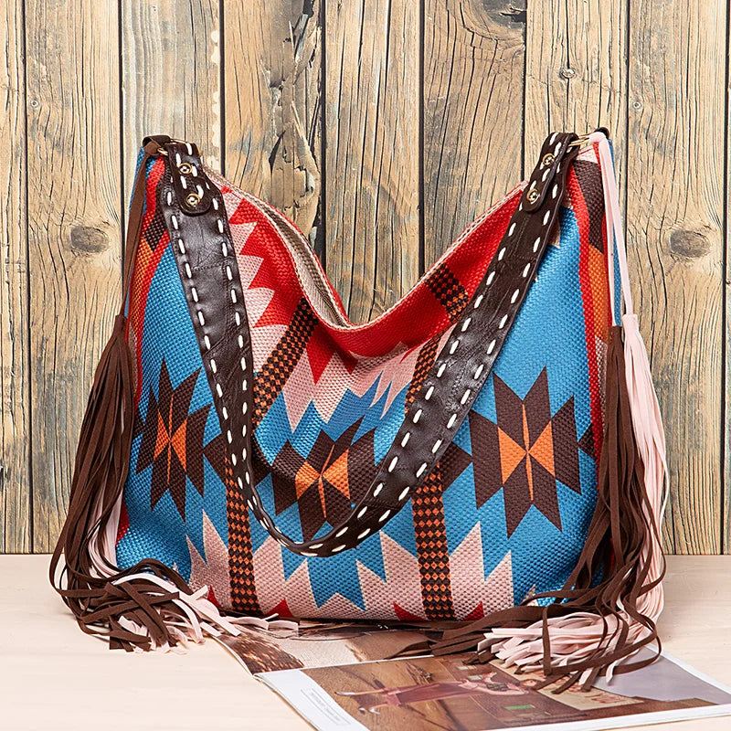 Bohemian Causal Tassel Shoulder Bag