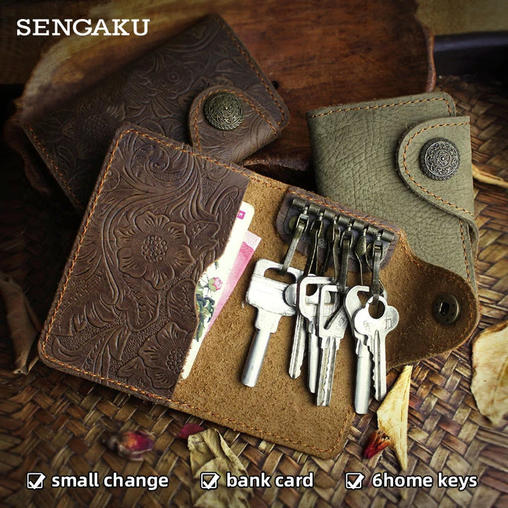 Retro Genuine Leather Key Holder Bag