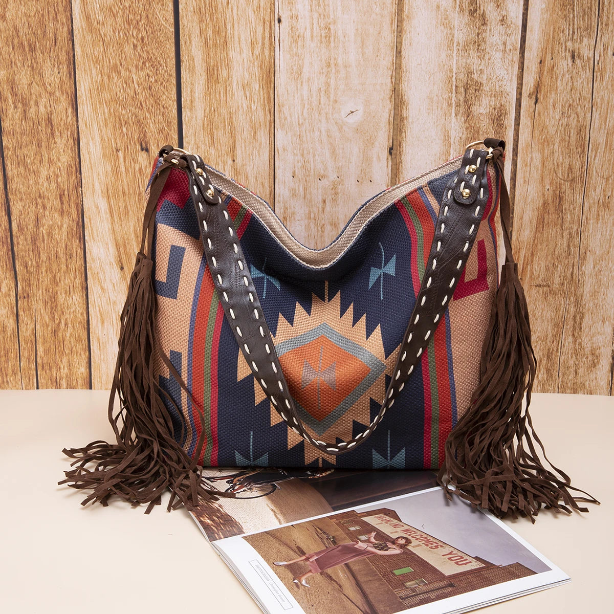 Bohemian Causal Tassel Shoulder Bag
