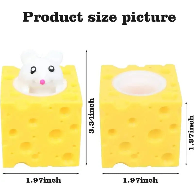 Cheese Mouse Cup Decompression Squeeze Cheese Toys
