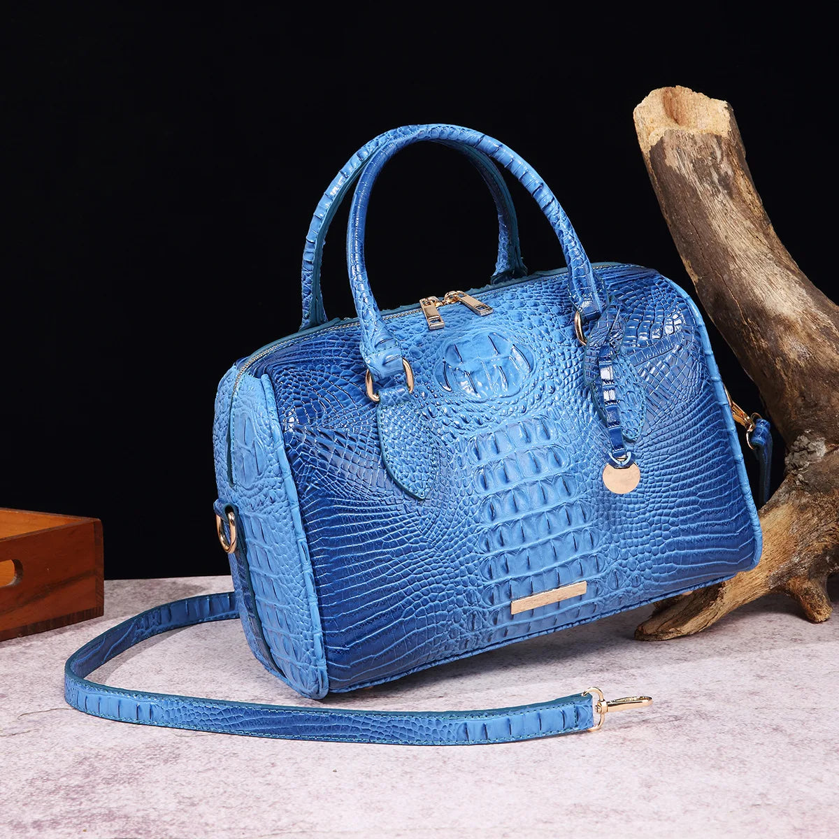 Alirattan Crocodile Pattern Handbags for Women