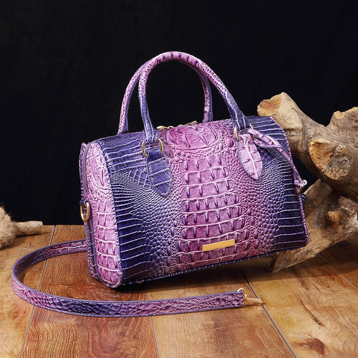 Alirattan Crocodile Pattern Handbags for Women
