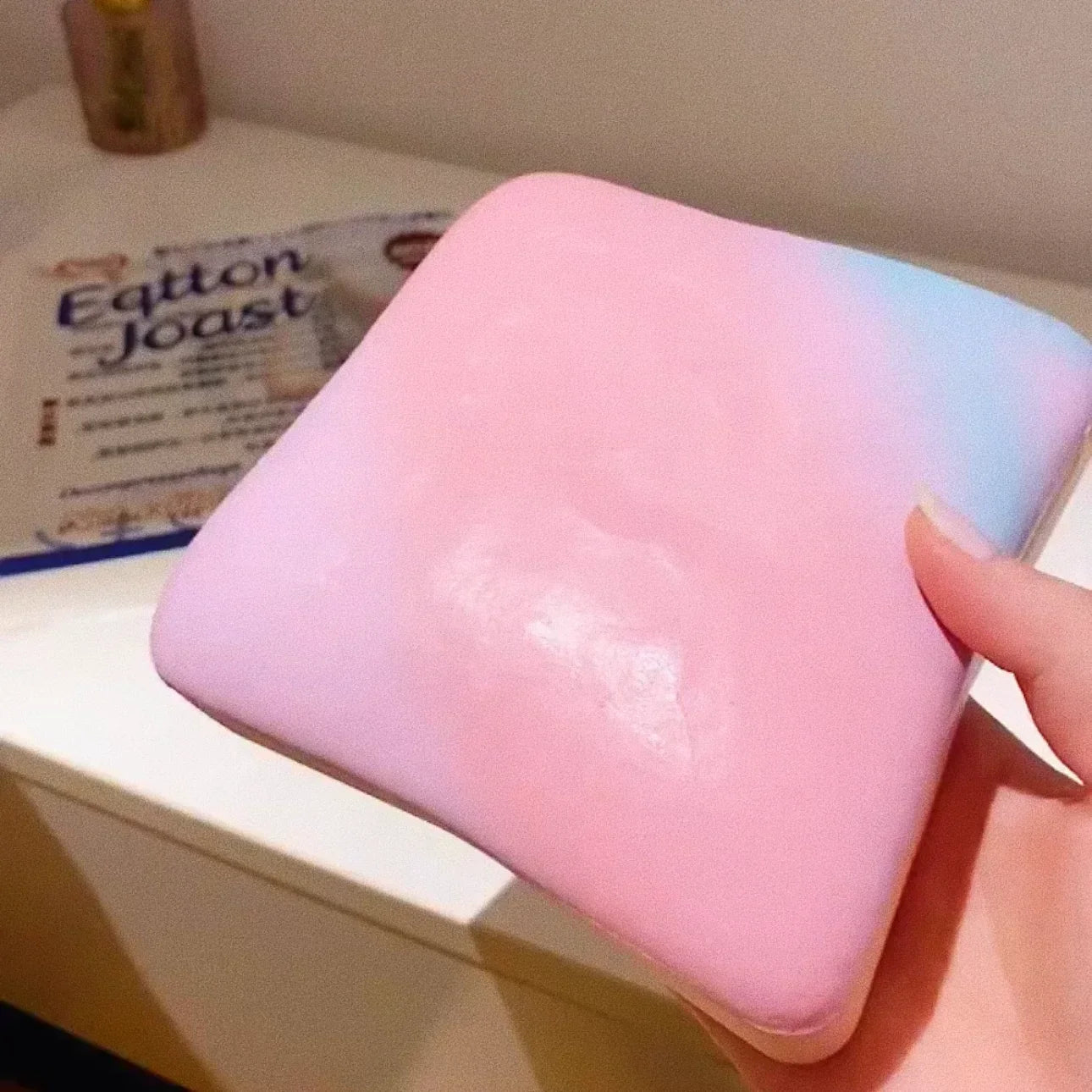 Sticky Toast Squishy Hand Relaxing Toy