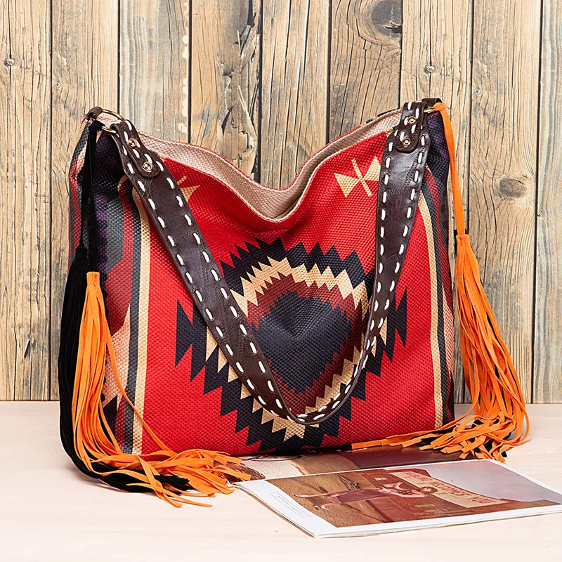 Bohemian Causal Tassel Shoulder Bag