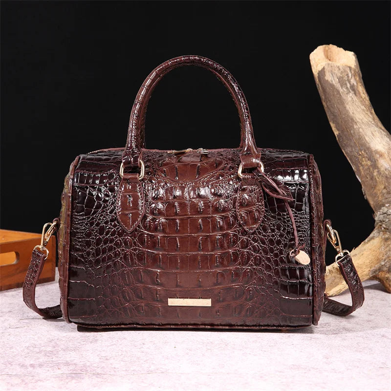 Alirattan Crocodile Pattern Handbags for Women