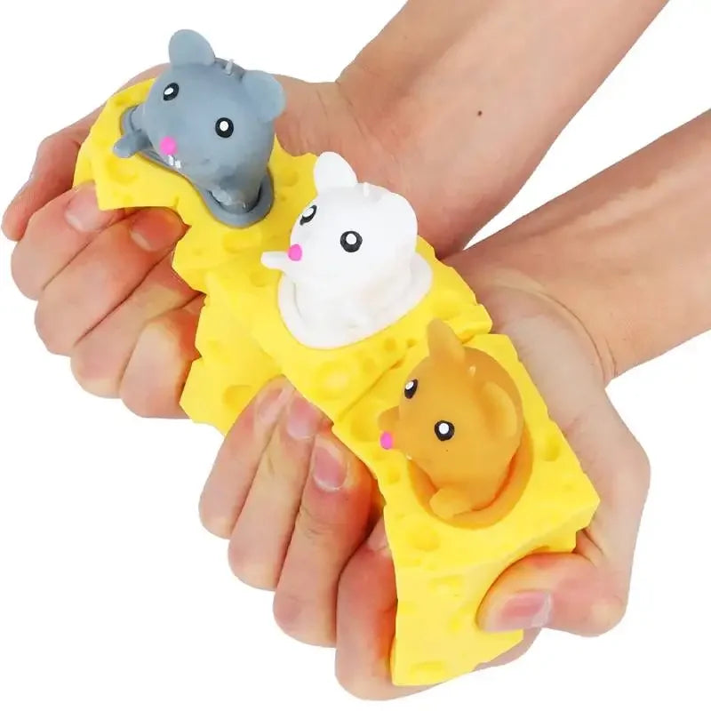 Cheese Mouse Cup Decompression Squeeze Cheese Toys