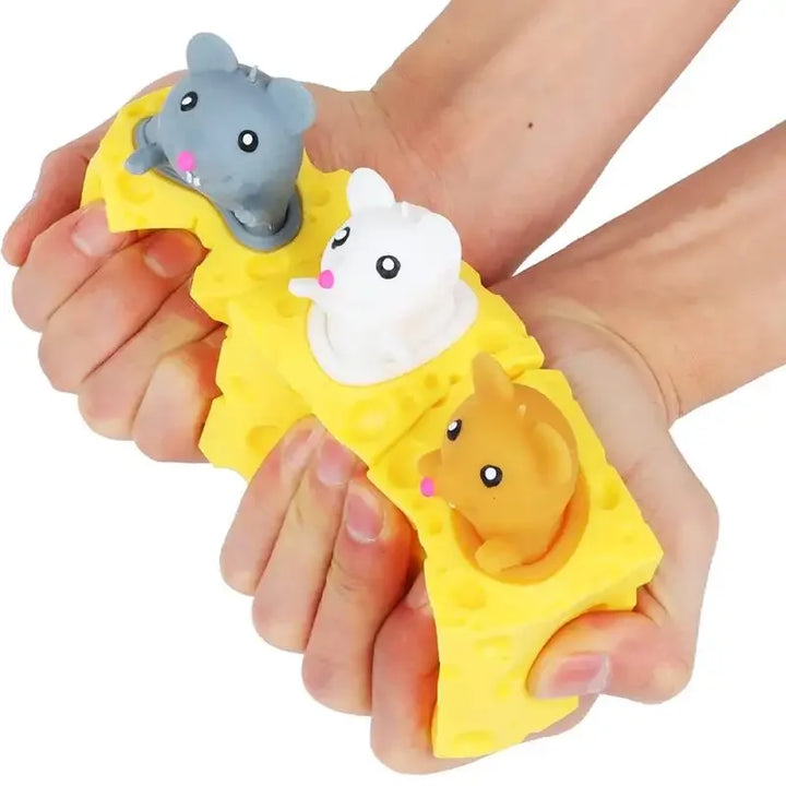 Cheese Mouse Cup Decompression Squeeze Cheese Toys