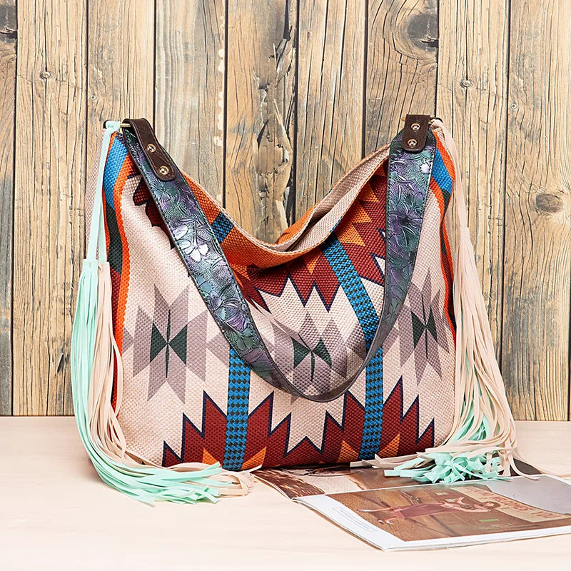 Bohemian Causal Tassel Shoulder Bag