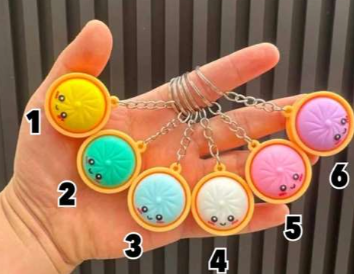 Dumpling Clicker Keychain